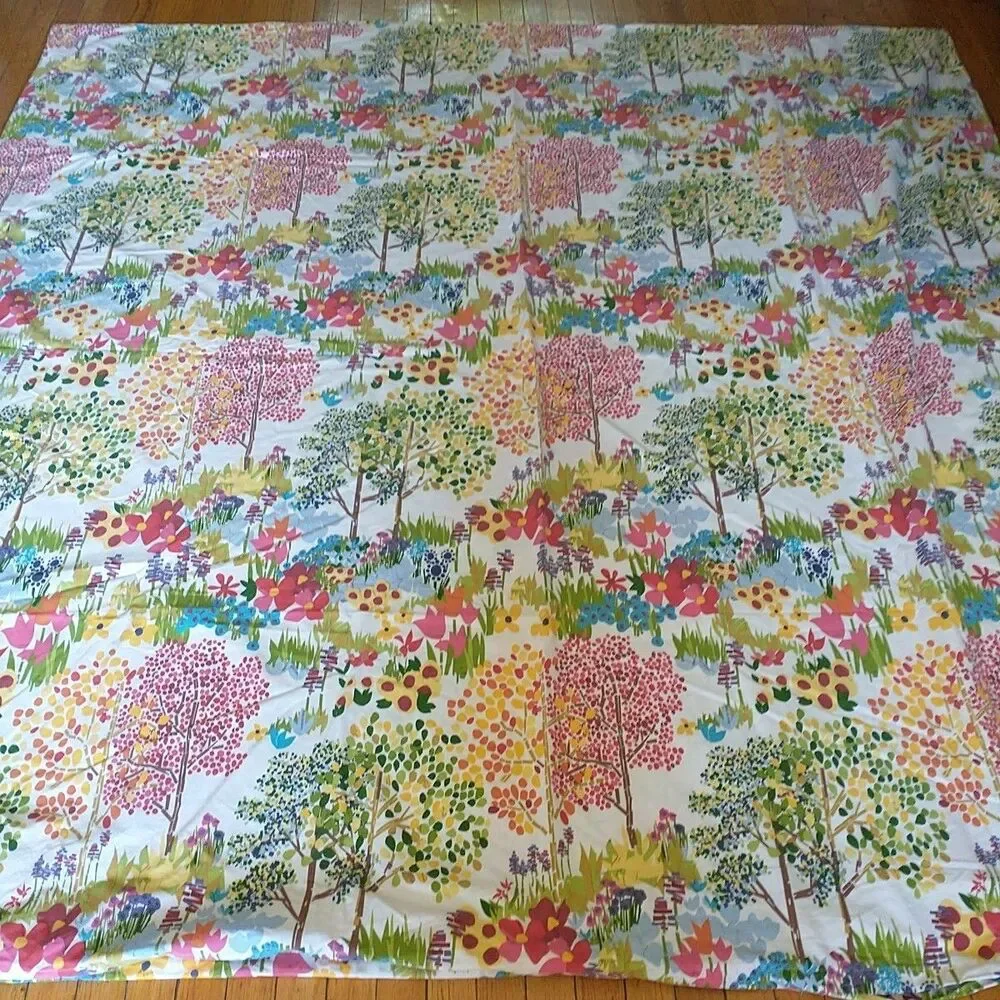 Pottery Barn Woodland Duvet Cover Full Queen Paint By Numbers Organic CottonBoho